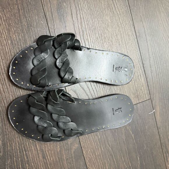 Frye Women’s 8 Black Azalea Braided Sandals - Picture 2 of 5